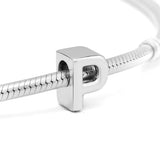 925 Silver Letter P Alphabet Beads for Charms Bracelets