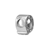 925 Silver Letter Q Alphabet Beads for Bracelets Women Jewelry Gift