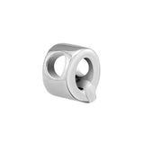 925 Silver Letter Q Alphabet Beads for Bracelets Women Jewelry Gift