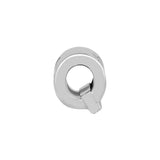 925 Silver Letter Q Alphabet Beads for Bracelets Women Jewelry Gift