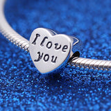 925 Sterling Silver Love Couples Doll Openwork Beads