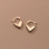 925 Silver Heart Clip-On Earrings for Women