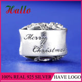 925 Silver Merry Christmas Joy Charm Bead for Bracelets