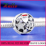 925 Silver Merry Christmas Joy Charm Bead for Bracelets