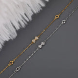 925 Silver Bowknot Chain Bracelet for Women Hypoallergenic Jewelry
