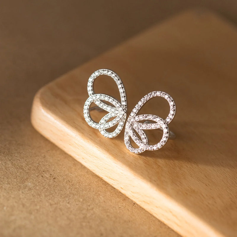 925 Silver Butterfly Wing Ear Cuffs for Women Hypoallergenic Jewelry