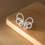 925 Silver Butterfly Wing Ear Cuffs for Women Hypoallergenic Jewelry