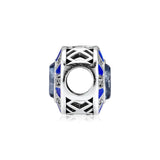 925 Sterling Silver Mosaic Charm Crystal Metal Beads