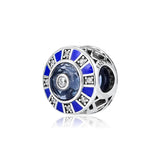 925 Sterling Silver Mosaic Charm Crystal Metal Beads