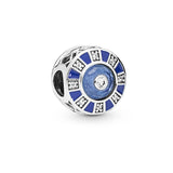 925 Sterling Silver Mosaic Charm Crystal Metal Beads