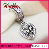 925 Silver Mother's Dangle Charms Beads for Bracelet