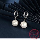 925 Silver Baroque Pearl Earrings Charming Goth Jewelry