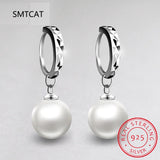 925 Silver Baroque Pearl Earrings Charming Goth Jewelry