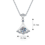 925 Silver Skirt Pendant Necklace for Women