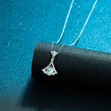 925 Silver Skirt Pendant Necklace for Women