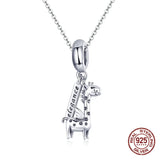 925 Silver Giraffe Charm Pendant for Bracelet Beads 3MM Jewelry