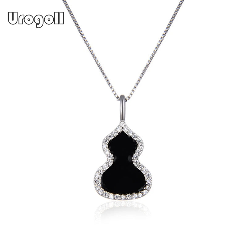 925 Silver Necklace Women Bride Wedding Party Fine Jewelry