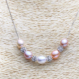925 Silver Pearl Choker Necklace Women Jewelry Gift