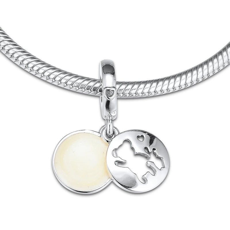 925 Silver Perfect Pals Dangle Charm for Bracelet DIY Jewelry