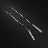 925 Silver Phoenix Tail Drop Earrings Hypoallergenic