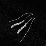 925 Silver Phoenix Tail Drop Earrings Hypoallergenic