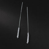 925 Silver Phoenix Tail Drop Earrings Hypoallergenic