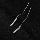 925 Silver Phoenix Tail Drop Earrings Hypoallergenic