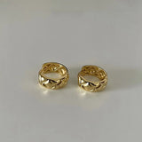 925 Silver Plaid Small Hoop Earrings Hypoallergenic Jewelry