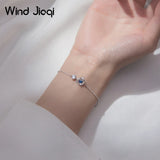 925 Silver Planet Glitter Crystal Bracelet for Women