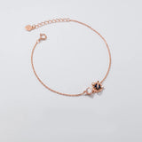 925 Silver Planet Glitter Crystal Bracelet for Women