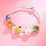 925 Silver Princess Dress Life Kitchen Balloon Hut Charms Beads