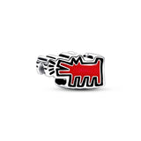 925 Silver Red Running Heart 3mm Bracelet&Bangle For Women Birthday Gift