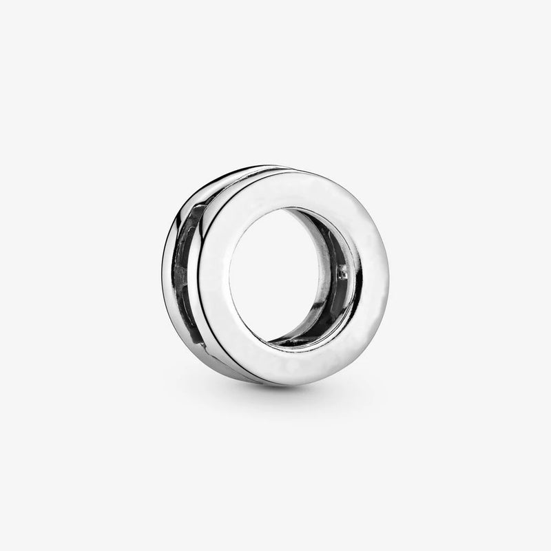 925 Silver Reflexions Circle Clip Charm for Bracelet Beads