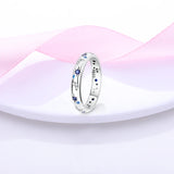 925 Silver Ring Women Flower Dragonfly CZ Zircon Jewelry Gift