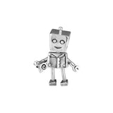 925 Sterling Silver Rob Bot Charms Metal Beads for Bracelet Making