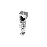 925 Sterling Silver Rob Bot Charms Metal Beads for Bracelet Making