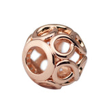 925 Sterling Silver Rose Infinite Shine Charms Beads for Jewelry Making