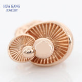 925 Sterling Silver Rose Mushroom Charm