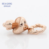 925 Sterling Silver Rose Mushroom Charm