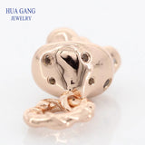 925 Sterling Silver Rose Mushroom Charm
