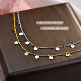 925 Silver Round Geometric Foot Chain Anklet for Women