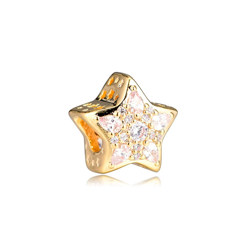 925 Silver Celestial Star Charm for Women Jewelry Making