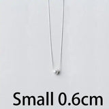 925 Silver Pearl Pendant Necklace Women's Jewelry Gift