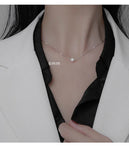 925 Silver Pearl Pendant Necklace Women's Jewelry Gift
