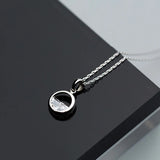 925 Silver Crystal Pendant Necklace for Women Girls