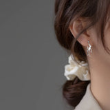 925 Silver Skull Earrings Skeleton Halloween Drop Earring Women Men