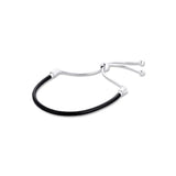 925 Silver Sliding Leather Bracelets for Women DIY Charms Beads