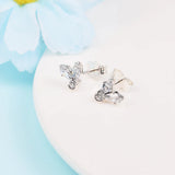 925 Silver Herbarium Cluster Stud Earrings for Women