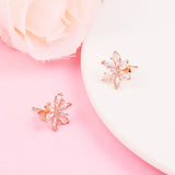 925 Silver Sparkling Herbarium Cluster Stud Earrings Women's Jewelry Brincos