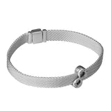 925 Silver Infinity Clip Charm for Reflexions Bracelet